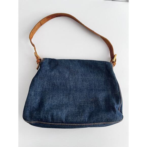 Fendi mamma lizard denim baguette - Picture 8 of 10